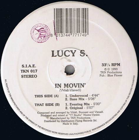 Lucy S. - In Movin' | TKN Productions (TKN 017) Lucy S. - In Movin' | TKN Productions (TKN 017)