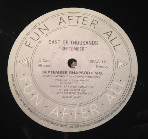 Cast Of Thousands - September | Fun After All (12FAA 113) - 4