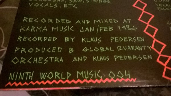 Global Guaranty Orchestra - The Dark Is Shining | Ninth World Music (NWM 004) - 2