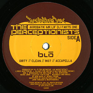 The Perceptionists - Blo / Let's Move | Definitive Jux (DJX104)