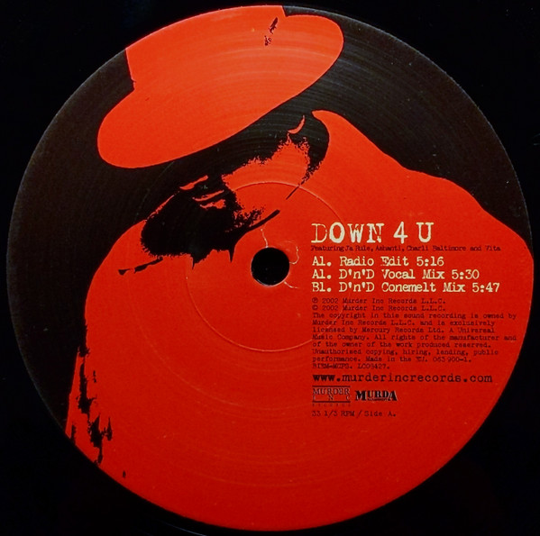 Irv Gotti Presents Ja Rule , Ashanti , Charli Baltimore & Vita - Down 4 U | Murder Inc Records (063 900-1) - 3 Irv Gotti Presents Ja Rule , Ashanti , Charli Baltimore & Vita - Down 4 U | Murder Inc Records (063 900-1) - 3