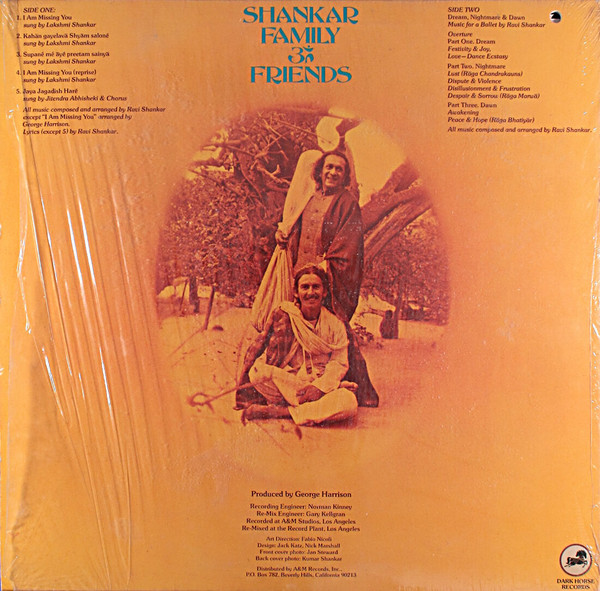 Shankar Family & Friends - Shankar Family ૐ Friends | Dark Horse Records (SP-22002) - 2 Shankar Family & Friends - Shankar Family ૐ Friends | Dark Horse Records (SP-22002) - 2