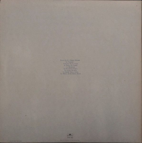 Angelo Branduardi - La Pulce D'Acqua | Polydor (2448 062) - 2