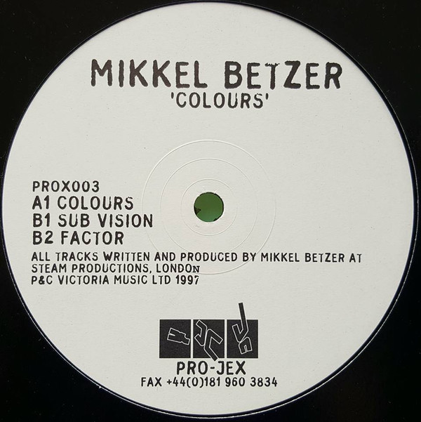 Mikkel Betzer - Colours | Pro-Jex (PROX003)