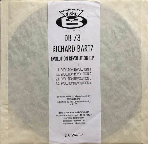 Richard Bartz - Evolution Revolution E.P. | Disko B (DB 73)