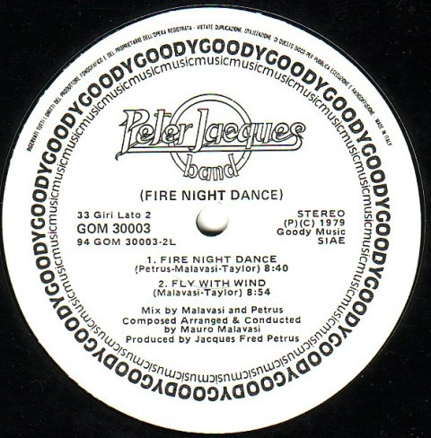 Peter Jacques Band - Fire Night Dance | Goody Music Records (GOM 30003) - 4