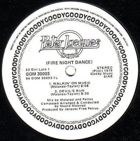 Peter Jacques Band - Fire Night Dance | Goody Music Records (GOM 30003) - 3