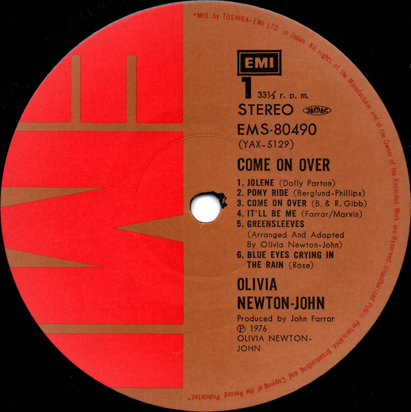 Olivia Newton-John = Olivia Newton-John - Come On Over = 水のなかの妖精 | EMI (EMS-80490) - 4 Olivia Newton-John = Olivia Newton-John - Come On Over = 水のなかの妖精 | EMI (EMS-80490) - 4