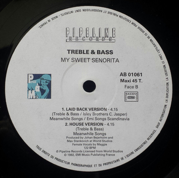 Treble & Bass - My Sweet Senorita | Pense À Moi (AB 01061)