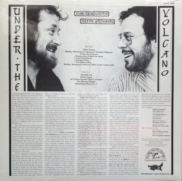 John Renbourn & Stefan Grossman - Under The Volcano | Kicking Mule Records (SNKL 2161) - 2