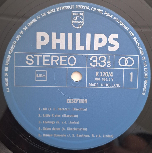 Ekseption - Ekseption | Philips (K - 120/4) - 4 Ekseption - Ekseption | Philips (K - 120/4) - 4