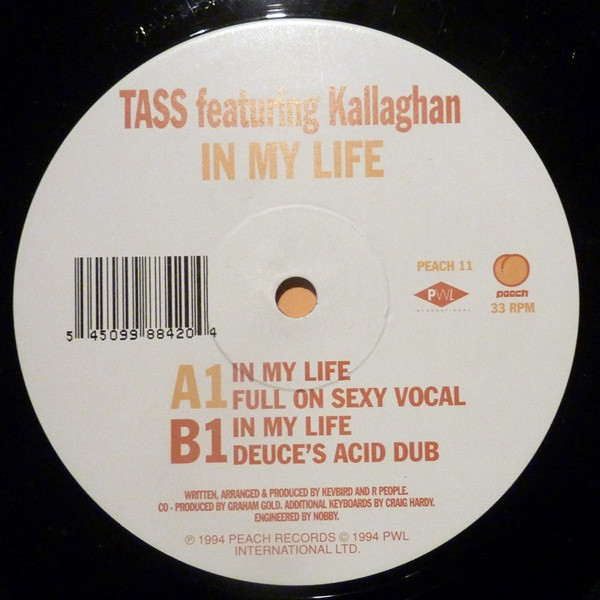 Tass Featuring Kallaghan - In My Life | Peach Records (PEACH 11)