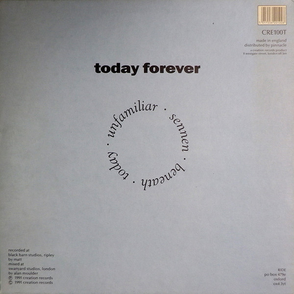 Ride - Today Forever | Creation Records (cre100t) - 2 Ride - Today Forever | Creation Records (cre100t) - 2