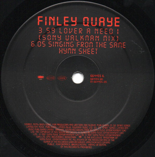 Finley Quaye - Sunday Shining | Epic (664455 6) - 6 Finley Quaye - Sunday Shining | Epic (664455 6) - 6