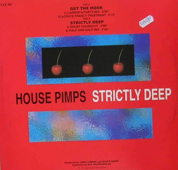 House Pimps - Get The Hook / Strictly Deep | WOX Records (WOX 04) - 3