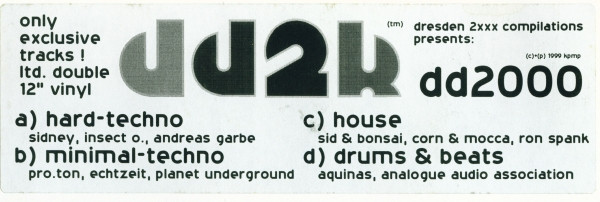 Various - DD2K | Dresden 2XXX Compilations (DD 2000)