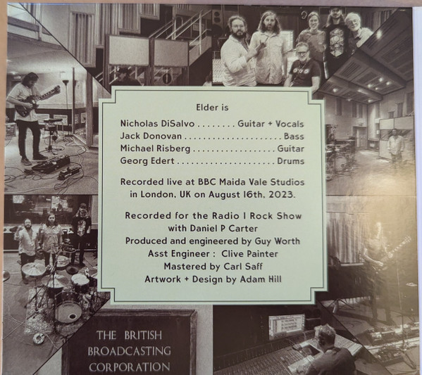 Elder - Live At BBC Maida Vale Studios | Stickman Records (PSYCHOBABBLE 135) - 4 Elder - Live At BBC Maida Vale Studios | Stickman Records (PSYCHOBABBLE 135) - 4