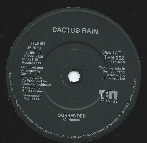 Cactus Rain - Each Day | 10 Records (TEN 352) - 4