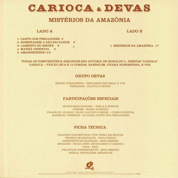 Carioca & Devas - Mistérios Da Amazônia | Altercat Records (ALT008) - 2