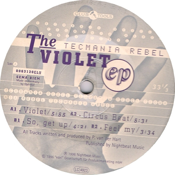 Tecmania Rebel - The Violet EP | Club Tools (006312-0 CLU) - 2
