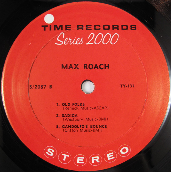 Max Roach - Max Roach | Time Records (S/2087) - 4 Max Roach - Max Roach | Time Records (S/2087) - 4