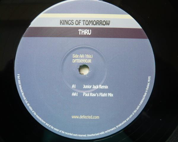 Kings Of Tomorrow Feat Haze - Thru (Part Two) | Defected (DFTD099DJR) - main