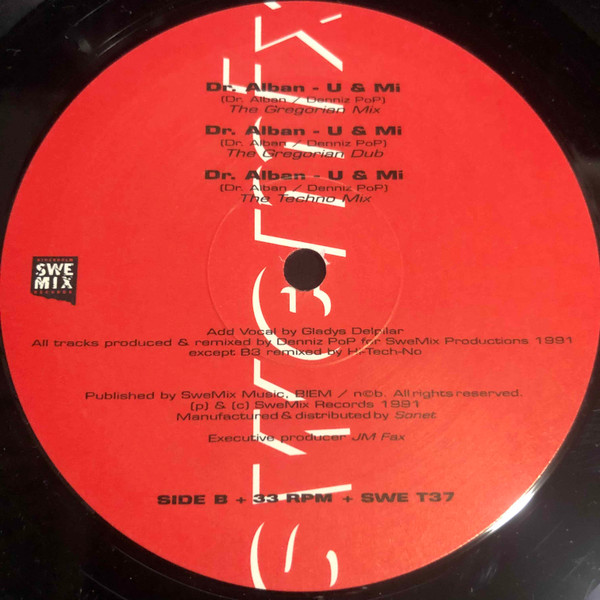 Dr. Alban - U & Mi | SweMix Records (SWE T 37) - 3 Dr. Alban - U & Mi | SweMix Records (SWE T 37) - 3