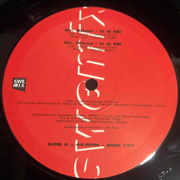 Dr. Alban - U & Mi | SweMix Records (SWE T 37) - 4 Dr. Alban - U & Mi | SweMix Records (SWE T 37) - 4