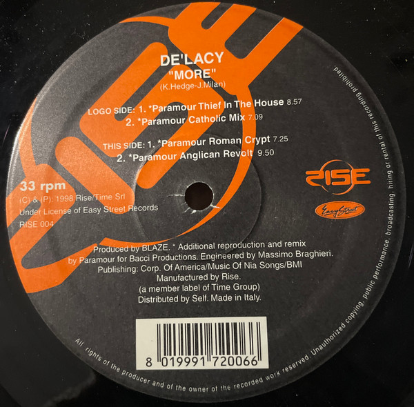 De'Lacy - More | Rise (RISE 004) - 2 De'Lacy - More | Rise (RISE 004) - 2