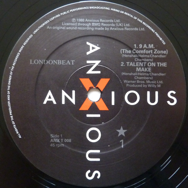 Londonbeat - 9 A.M. | Anxious Records (ANX T 008) - 3