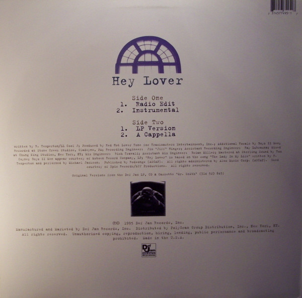 LL Cool J - Hey Lover | Def Jam Music Group Inc. (314 577 495-1) - 2 LL Cool J - Hey Lover | Def Jam Music Group Inc. (314 577 495-1) - 2