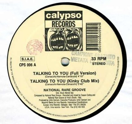 National Rare Groove - Talking To You | Calypso Records (CPS 006) - 3
