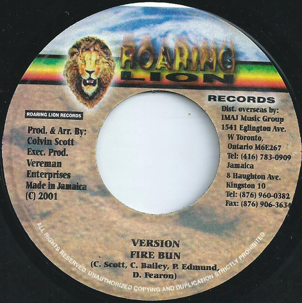 Cocoa Tea & Capleton - Adjust The Fire | Roaring Lion Records (none) - 2
