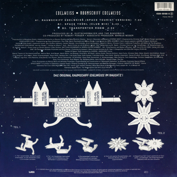 Edelweiss - Raumschiff Edelweiss | WEA (4509-90188-0) - 2