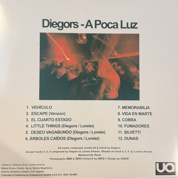 Diegors - A Poca Luz | Underground Quality (UQ-090) - 2