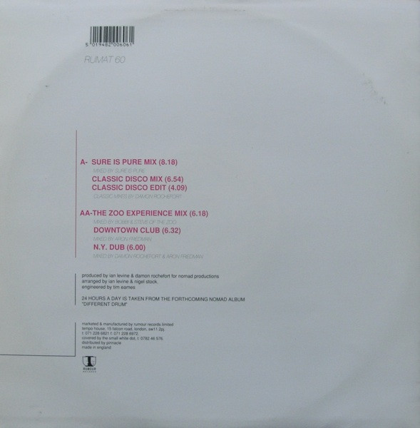 Nomad - 24 Hours A Day | Rumour Records (RUMAT 60) - 2