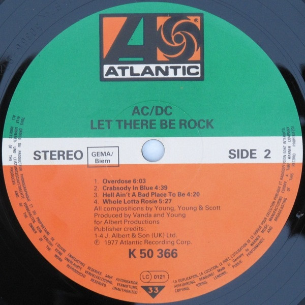 AC/DC - Let There Be Rock | Atlantic (ATL 50 366) - 4