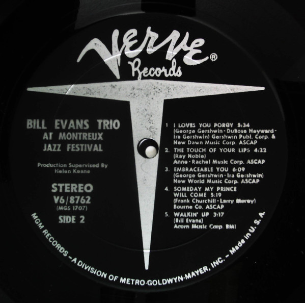 Bill Evans - At The Montreux Jazz Festival | Verve Records (V6/8762) - 4