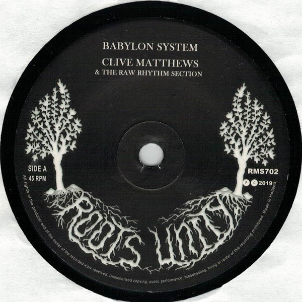 Clive Matthews & The Raw Rhythm Section - Babylon System | Roots Unity (RMS702)