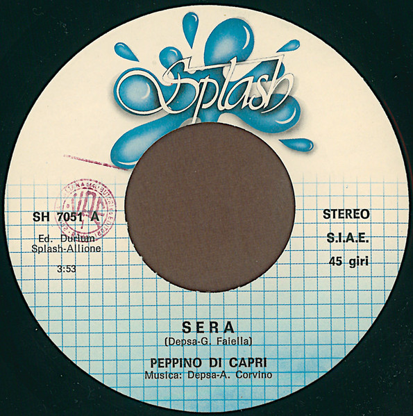 Peppino Di Capri - Sera | Splash (SH 7051) - 3