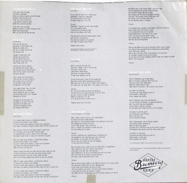 David Bromberg Band - Bandit In A Bathing Suit | Fantasy (F-9555) - 4 David Bromberg Band - Bandit In A Bathing Suit | Fantasy (F-9555) - 4