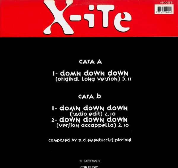 X-ITE - Down Down Down | CNR Music (4900055) - 2