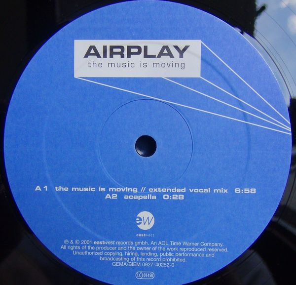 Airplay - The Music Is Moving | EastWest (0927-40252-0) - 3 Airplay - The Music Is Moving | EastWest (0927-40252-0) - 3