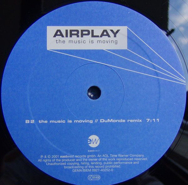 Airplay - The Music Is Moving | EastWest (0927-40252-0) - 4 Airplay - The Music Is Moving | EastWest (0927-40252-0) - 4