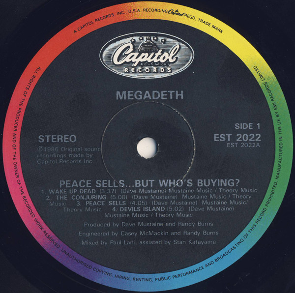 Megadeth - Peace Sells... But Who's Buying? | Capitol Records (EST 2022) - 3 Megadeth - Peace Sells... But Who's Buying? | Capitol Records (EST 2022) - 3