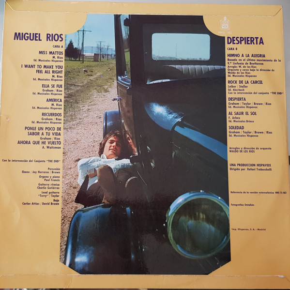 Miguel Ríos - Despierta | Hispavox (HH 11-182) - 2
