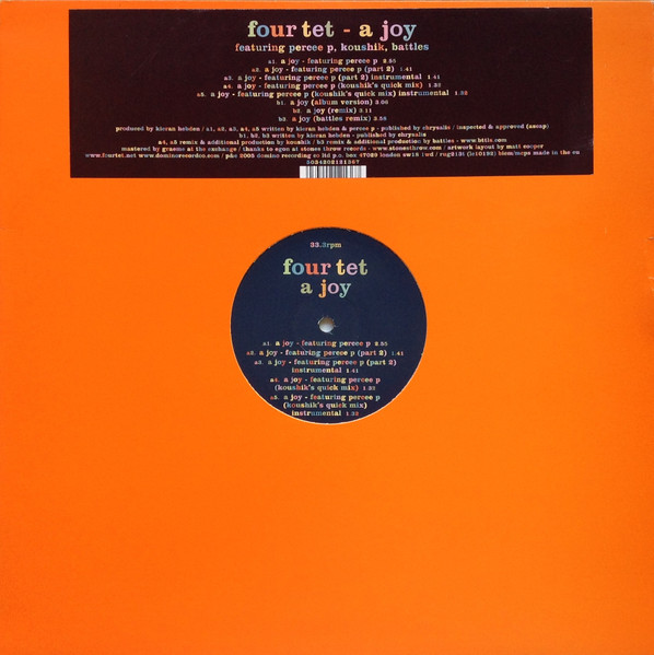 Four Tet - A Joy | Domino (rug213t)