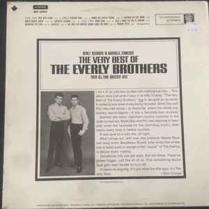 Everly Brothers - The Very Best Of The Everly Brothers [Vinyl] | Warner Bros. Records (WS 1554) - 2