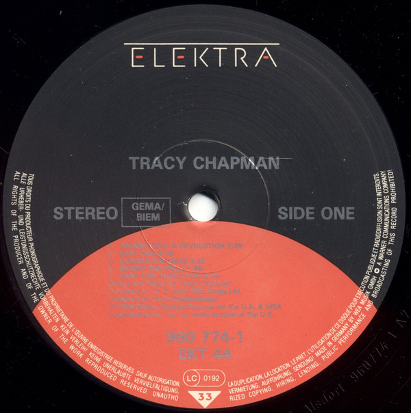 Tracy Chapman - Tracy Chapman | Elektra (960 774-1) - 3