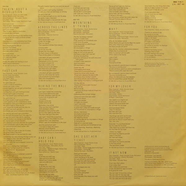 Tracy Chapman - Tracy Chapman | Elektra (960 774-1) - 6